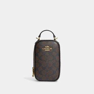 NWT Coach Outlet Eva Phone Crossbody In Signature Canvas